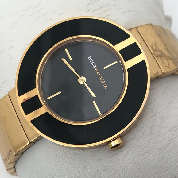 MCBGMAXAZRIA Accessories - MCBGMAXAZRIA Women Watch Gold Tone Analog 3ATM